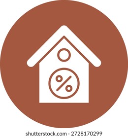 Ilustração de design de ícone de vetor de porcentagem
