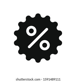 Percentage vector icon in modern design style for web site and mobile app