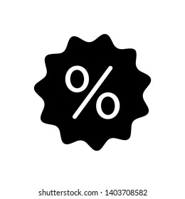 Percentage vector icon symbol illustration.