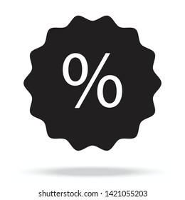 Percentage vector icon for website