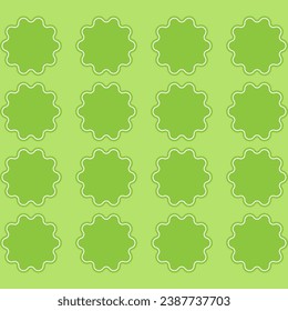 Percentage vector icons pattern green color
