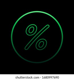 Percentages nolan icon. Simple thin line, outline vector of bank icons for ui and ux, website or mobile application