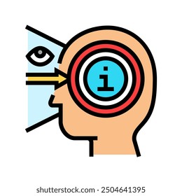 perception consumer behavior color icon vector. perception consumer behavior sign. isolated symbol illustration