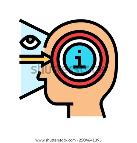 perception consumer behavior color icon vector. perception consumer behavior sign. isolated symbol illustration