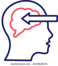 Perception Icon Color Vector Illustration