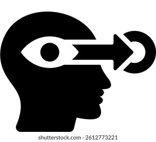 Perception Icon Glyph Vector Illustration