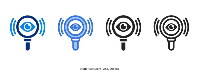 Perception Icon Set Multiple Style Vector Illustration