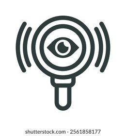 Perception icon vector illustration. Simple line style