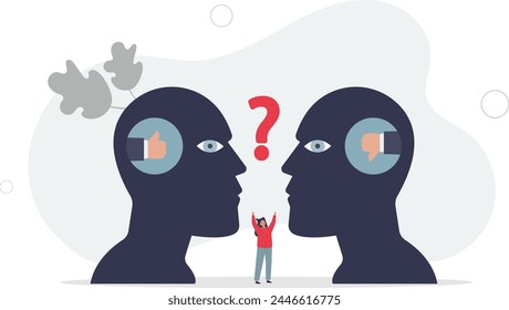 Perception process to interpret information, though or opinion depend on personality or perspective, difference bias or illusion concept.