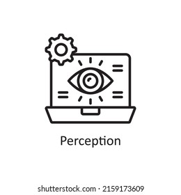 Perception vector outline Icon Design illustration. Graphic Design Symbol on White background EPS 10 File