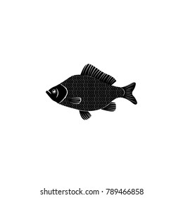 perch icon. Fish and sea products elements. Premium quality graphic design icon. Simple love icon for websites, web design, mobile app, info graphics on white background