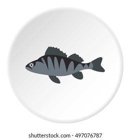 Perch icon. Flat illustration of perch vector icon for web