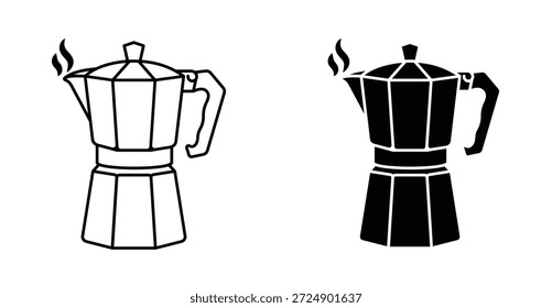 Perkolator Symbol Grafikdesign. Vektorsymbol-Illustrationen