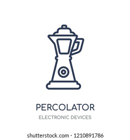 percolator icon. percolator linear symbol design from Electronic devices collection.
