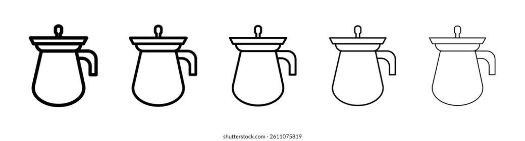 Percolator icon Symbol mark in Outline style