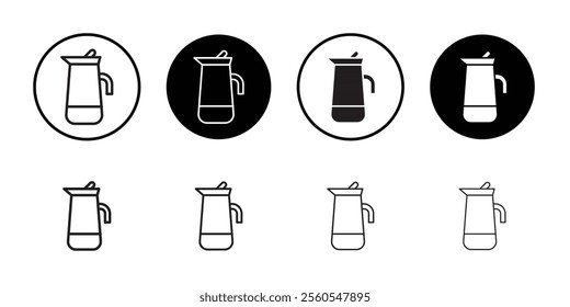 Percolator icon Thin line flat illustration