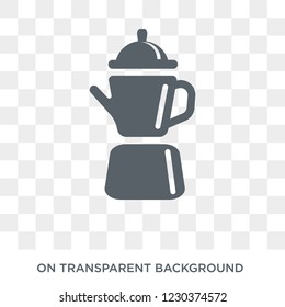 percolator icon. Trendy flat vector percolator icon on transparent background from Electronic devices collection. 