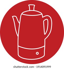 icono de percolador, ilustración de vector 
    ...