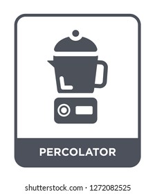 percolator icon vector on white background, percolator trendy filled icons from Electronic devices collection, percolator simple element illustration