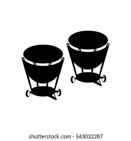 Percussion drum icon. Ethnic drum. Vector illustration.