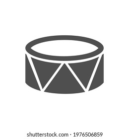 Percussion Icon Black and White Vector Graphic