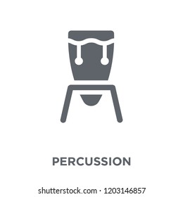 Percussion icon. Percussion design concept from Music collection. Simple element vector illustration on white background.