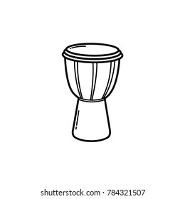 percussion instrument bongo drum icon vector