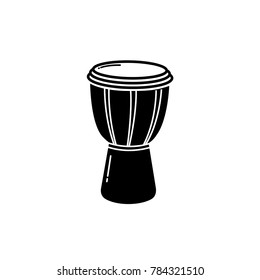 percussion instrument bongo drum icon vector