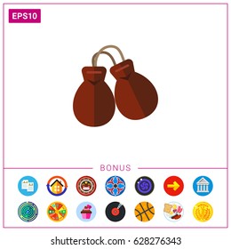 Percussion instrument castanets icon