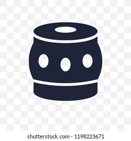 Percussion transparent icon. Percussion symbol design from Music collection. Simple element vector illustration on transparent background.