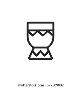 Percussion vector icon, music tool symbol. Modern, simple flat vector illustration for web site or mobile app