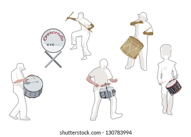 Percussionists; collection