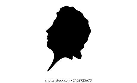 Percy Bysshe Shelley, black isolated silhouette