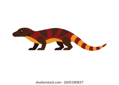 Perentie Lizard Illustration – High-Quality Isolated Graphic on White Background