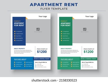 Perfect Apartment For Rent Poster, Apartment Rent Flyer Template, Home For Rent Flyer, Real Estate Flyer