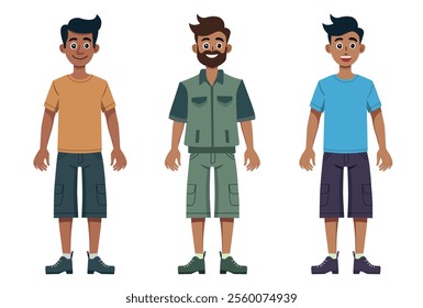 Perfect for avatars, illustrations, animations, or design projects with a cheerful and youthful style.
