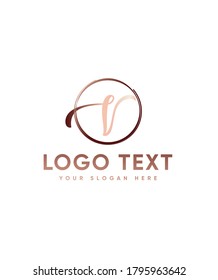 Perfect baking lion letter type V logo template, Vector logo for business and company identity 