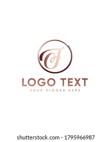 Perfect baking lion letter type F logo template, Vector logo for business and company identity 