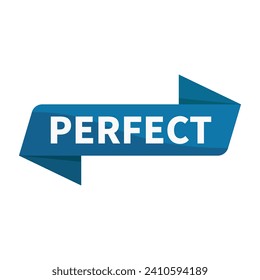 Perfect Blue Ribbon Rectangle Shape For Information Announcement Expression Promotion Business Marketing Social Media
