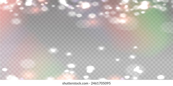 Perfect boke overlay template for holiday effect decor. Vintage glitter defocused abstract lights. Vector eps10
