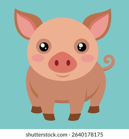 Perfect for children’s books, farm-themed designs, educational materials, stickers, and animation projects. Isolated on white background for easy use.