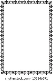 Perfect Border Isolated On White Stock Vector (Royalty Free) 138146591 ...