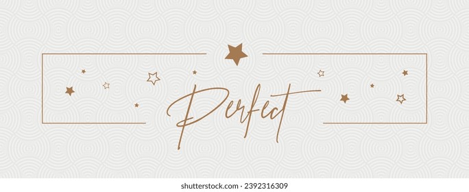 perfect card on white background