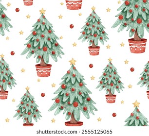 Perfect Christmas tree pattern design. 