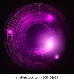 Perfect circle background made in vector