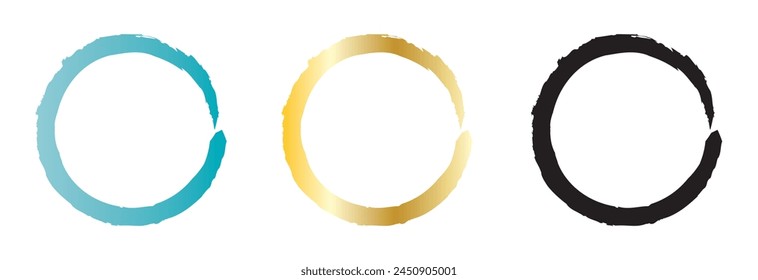 perfect circle vector icon on white background. vector illustration