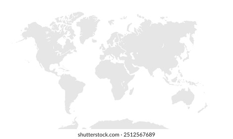 Perfecto para aulas o proyectos educativos, este detallado mapa del mundo proporciona fronteras claras y nombres de países. Ideal para estudiantes que aprenden sobre geografía mundial, rutas de viaje o estudios culturales.
