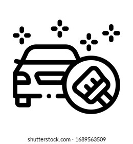 perfect cleaning machine icon vector. perfect cleaning machine sign. isolated contour symbol illustration