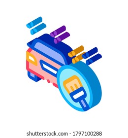 perfect cleaning machine icon vector. isometric perfect cleaning machine sign. color isolated symbol illustration