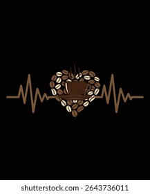 Perfect for coffee addicts and caffeine lovers, this high-quality graphic design features a fun and relatable coffee quote with stylish typography. Ideal for anyone who believes coffee is life.